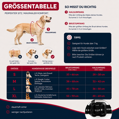 Anti-Zug-Hundegeschirr – gepolstertes Hundegeschirr mit Kontrollgriff