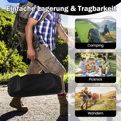 Klappbarer Aluminium-Campingtisch in Tragetasche – leicht zu transportieren für Camping, Picknick und Wandern