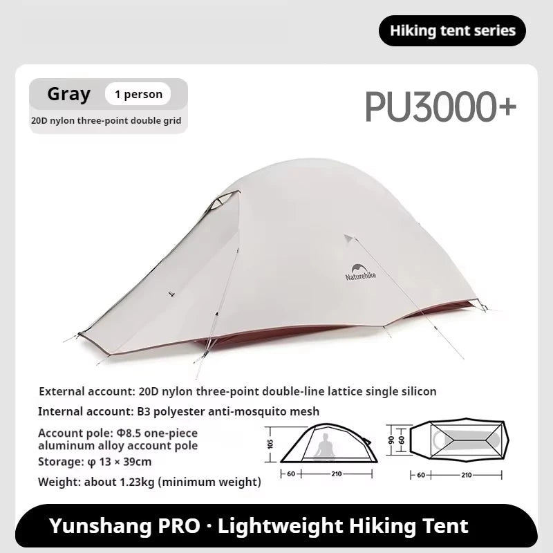 Naturehike Cloud Up Pro 20D ultra-light Camping Hiking Travel Outdoor background Waterproof Waterproof Waterproof 1-2 people New