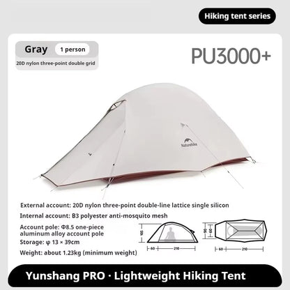 Naturehike Cloud Up Pro 20D ultra-light Camping Hiking Travel Outdoor background Waterproof Waterproof Waterproof 1-2 people New