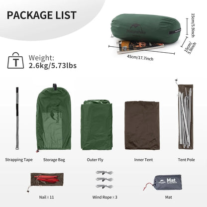 Naturehike Star-River Ultralight Waterproof Tent 2 People 4 Seasons Outdoor Travel Hiking Fishing Tent Double Layers Tent