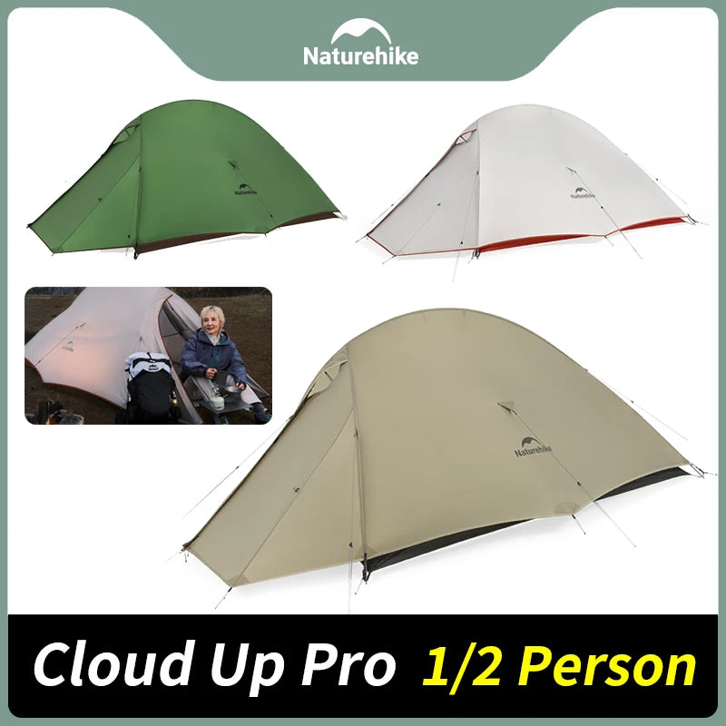 Naturehike Cloud Up Pro 20D ultra-light Camping Hiking Travel Outdoor background Waterproof Waterproof Waterproof 1-2 people New