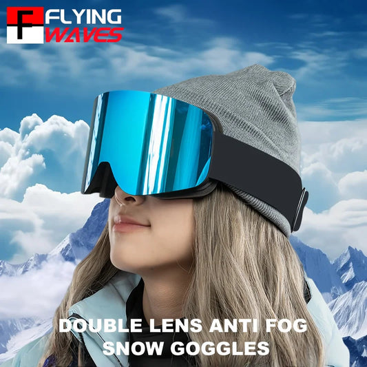 Skibrille mit verspiegelter REVO-Doppelscheibe für Ski und Snowboard