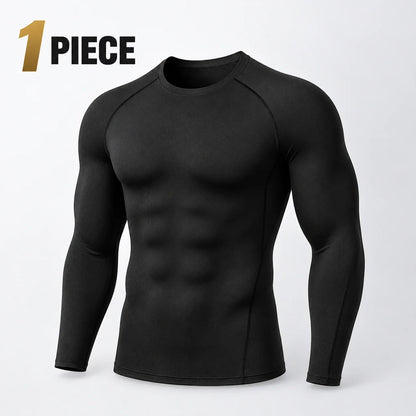 Herren Kompressionsshirt Langarm – Funktionsshirt für Fitness & Training
