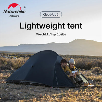 Naturehike Cloud Up 1 Person Tent Outdoor Camping Hiking Climbing Ultralight Double Layer Backpacking Sun Shelter With Footprint