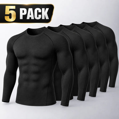 Herren Kompressionsshirt Langarm – Funktionsshirt für Fitness & Training