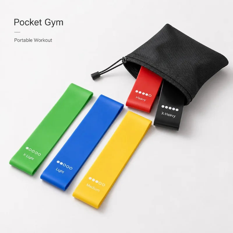 Resistance Bands 5er-Set – Fitnessbänder mit 5 Widerstandsstufen
