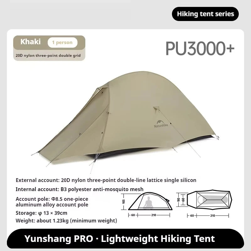 Naturehike Cloud Up Pro 20D ultra-light Camping Hiking Travel Outdoor background Waterproof Waterproof Waterproof 1-2 people New