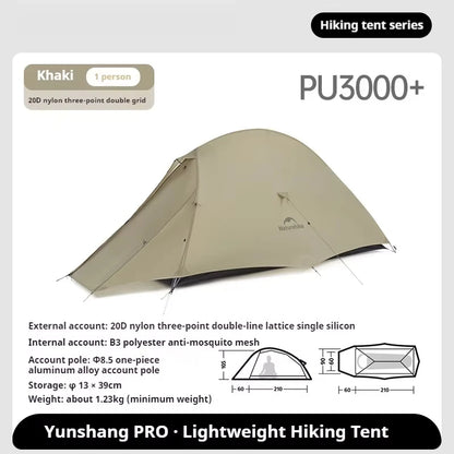 Naturehike Cloud Up Pro 20D ultra-light Camping Hiking Travel Outdoor background Waterproof Waterproof Waterproof 1-2 people New