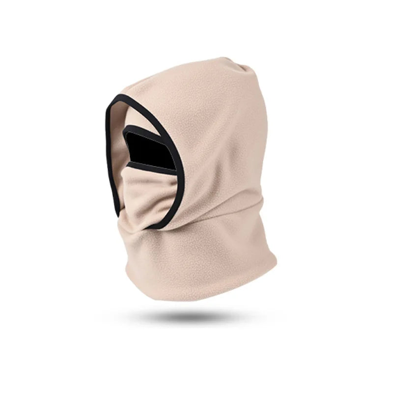Fleece-Winterhaube mit Halswärmer für Fahrrad, Ski und Outdoor im Winter