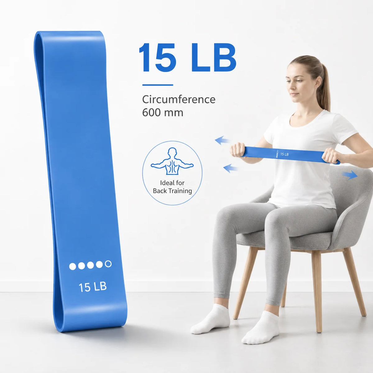 Resistance Bands 5er-Set – Fitnessbänder mit 5 Widerstandsstufen